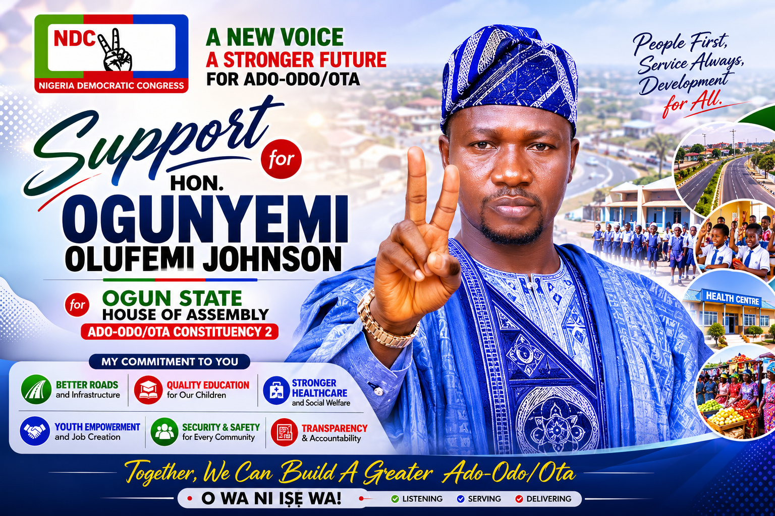 Hon. Ogunyemi Olufemi Johnson campaign portrait